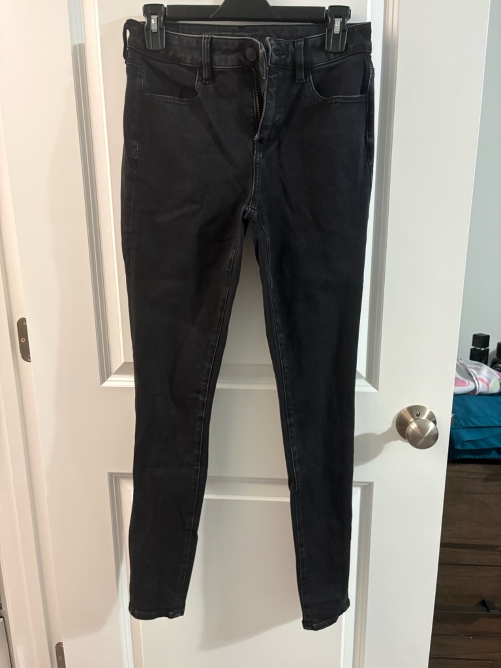 American Eagle Outfitters Black Skinny Jeans - High-Rise